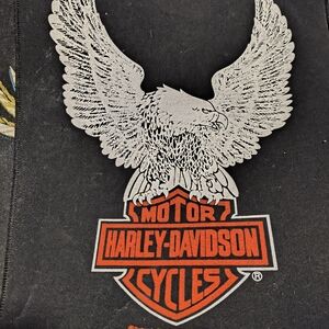 Harley-Davidson Black and Silver Graphic Tee